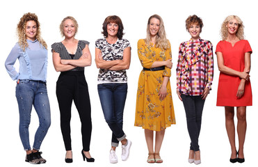 Obraz premium Beautiful group of women