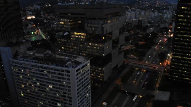 Aerial view of Rio de janeiro, Brazil. Cityscape turistic town