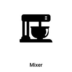 Mixer icon vector isolated on white background, logo concept of Mixer sign on transparent background, black filled symbol