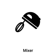 Mixer icon vector isolated on white background, logo concept of Mixer sign on transparent background, black filled symbol