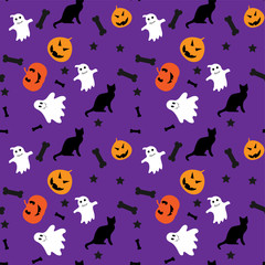 Halloween seamless pattern.