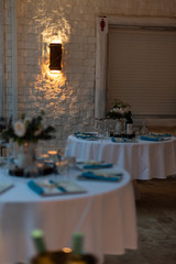 table in a restaurant