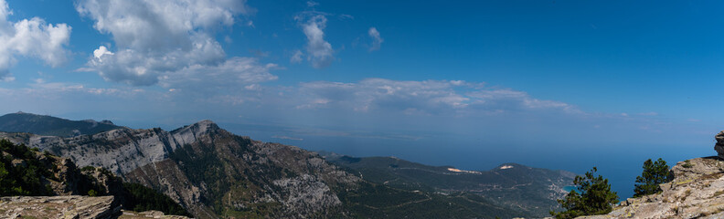 Panorama landscape of thassos
