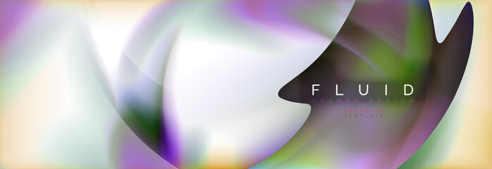 Abstract background holographic liquid colors design