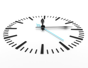 time concept clock closeup 3d