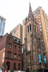 Fototapeta na wymiar Church in Manhattan, New York City 