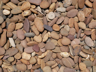 pebbles on the beach,background of smooth stones in garden