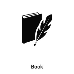 Book icon vector isolated on white background, logo concept of Book sign on transparent background, black filled symbol