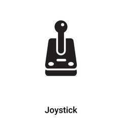 Joystick icon vector isolated on white background, logo concept of Joystick sign on transparent background, black filled symbol