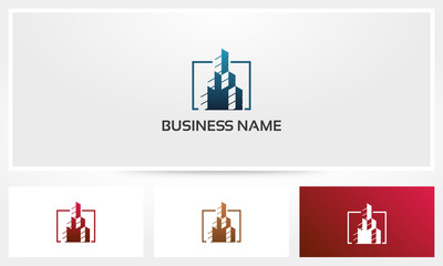 Tower Block Skyscraper Logo