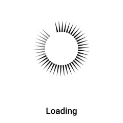 Loading icon vector isolated on white background, logo concept of Loading sign on transparent background, black filled symbol