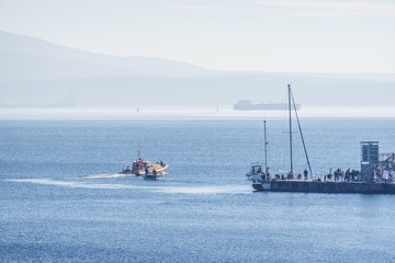 The bay of Burgas, Black sea- celebration of  6th of  January, Epiphany