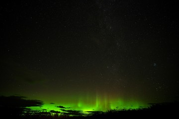 Aurora borealis (northern lights) in September, 2018, Whitehorse, Canada