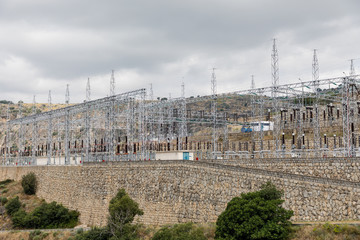 Hydroelectric station of Aldeadavila in Salamanca, Spain