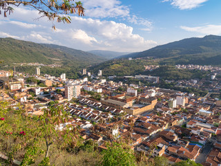 San Gil, Colombia Panorama view from a Viepoint La Gruta