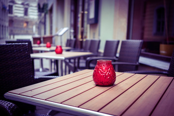 Street cafe in the  Paris, France