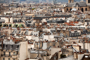 Elevated view over Paris