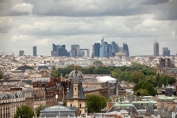 Obraz premium Elevated view over Paris