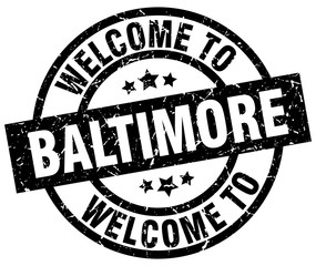 welcome to Baltimore black stamp