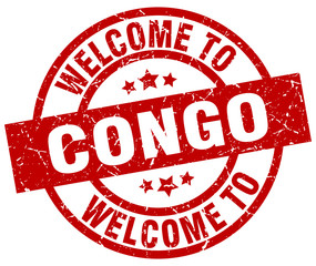 welcome to Congo red stamp