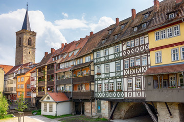 Krämerbrücke in Erfurt, Thüringen