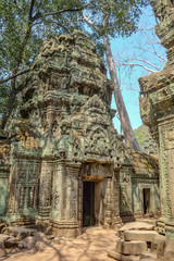 Fototapeta premium Ancient stone castle in Ta prohm temple