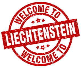 welcome to Liechtenstein red stamp