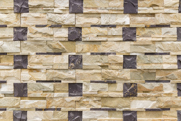 brown marble stone wall with stone bricks
