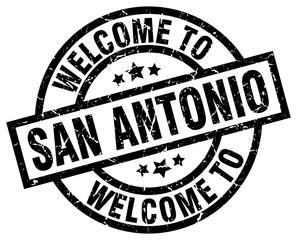 welcome to San Antonio black stamp