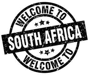welcome to South Africa black stamp