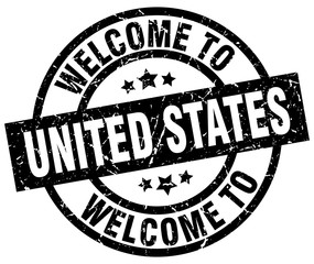 welcome to United States black stamp