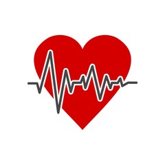 Pulse Life cardiogram heart icon