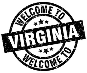 welcome to Virginia black stamp