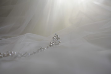 wedding decoration on white background