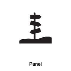 Panel icon vector isolated on white background, logo concept of Panel sign on transparent background, black filled symbol