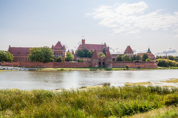 Malbork medieval teutonic castle in Poland
