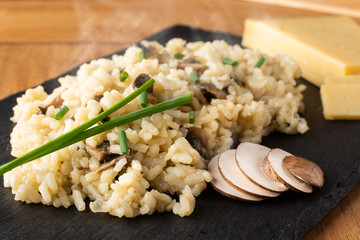 risotto with mushrooms