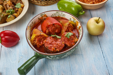 Balkan stuffed vegetables Dolmas