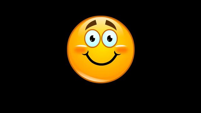 Animation smiley joe with alpha channel and loop