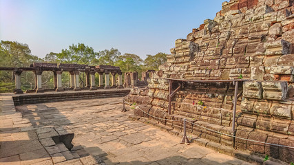 Ancient stone castle in Angkor wat Angkor Thom