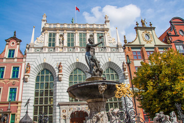 Famous Neptune fountain. Gdansk, Poland © cone88