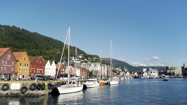 Riverside in Bergen Norway
