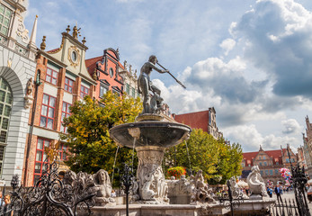 Famous Neptune fountain. Gdansk, Poland © cone88