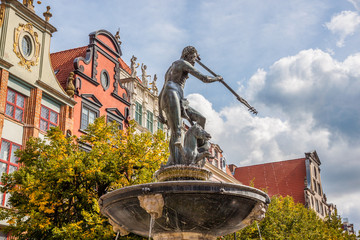 Famous Neptune fountain. Gdansk, Poland © cone88