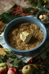  Autumn. Apple crumble