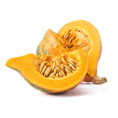 hokkaido pumpkin isolated over white background