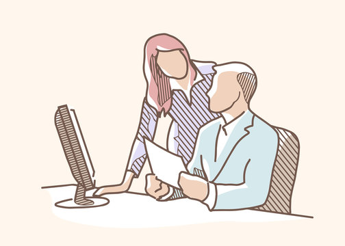 recommend clip art: Drawing boss office 1