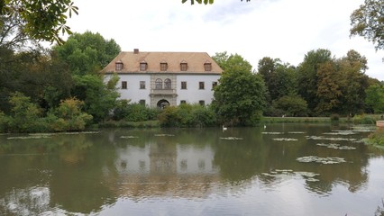 Fototapeta na wymiar The Old Castle in the Muskau Park, Germany