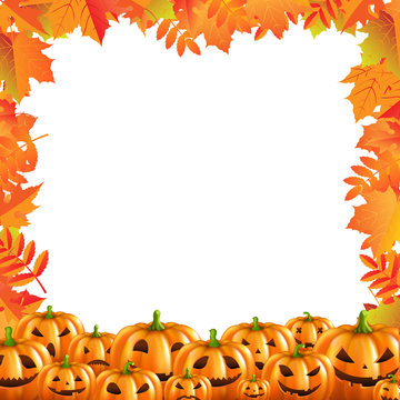 Autumn Discount Halloween Poster Isolated