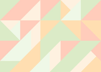 Abstract, modern, cubist background with pastel colors.